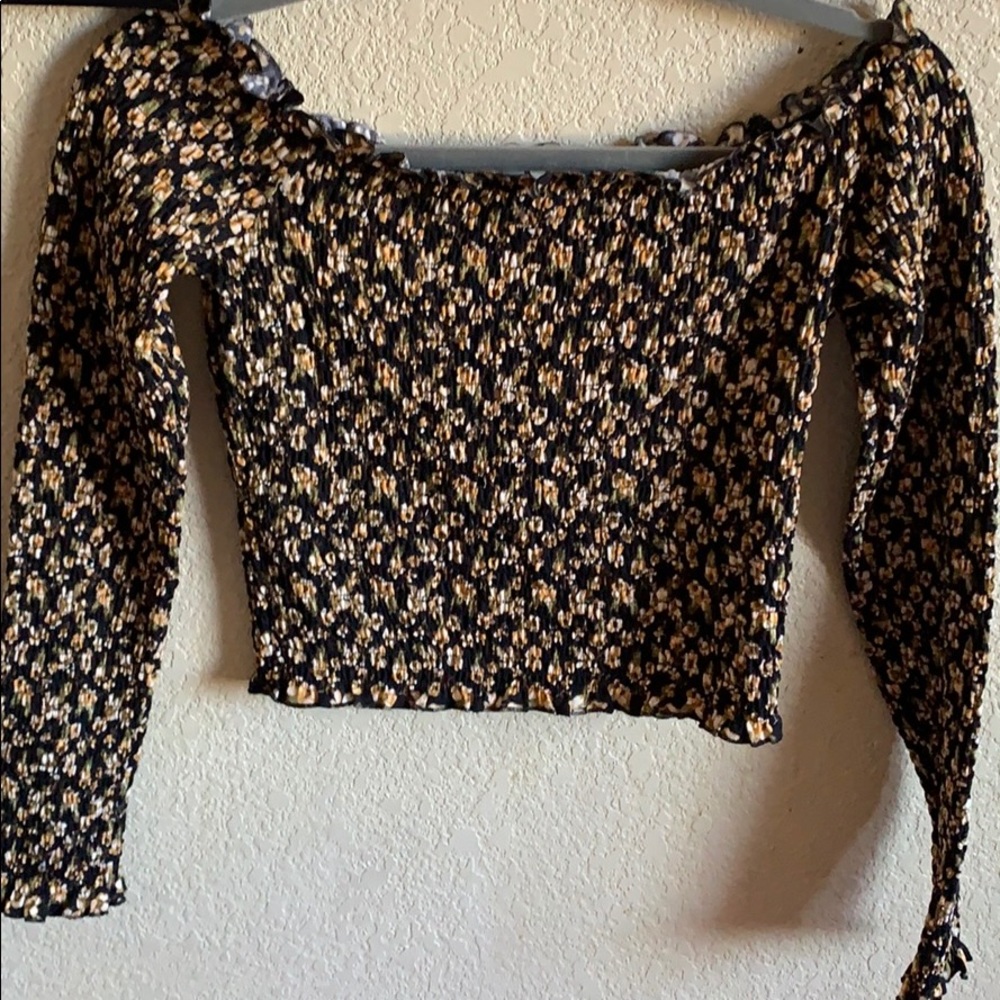 Self Esteem: Floral Cropped top